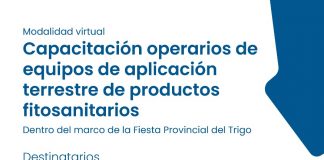 //Finalizado// Capacitación operarios de equipos de aplicación terrestre de productos fitosanitarios
