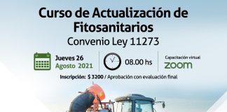 Curso de Actualización de Fitosanitarios – Convenio Ley 11273