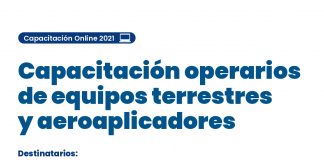 Capacitación operarios de equipos terrestres y aeroaplicadores