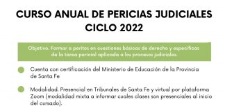 Curso Anual de Pericias Judiciales – Ciclo 2022
