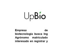 Empresa de Biotecnología busca Ing. Agrónomo matriculado.
