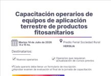 CAPACITACION de operarios de Equipos de aplicación terrestre de productos fitosanitarios