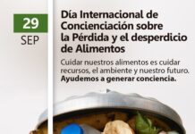 29 de septiembre | Día Internacional de Concienciación sobre la pérdida y el desperdicio de Alimentos.