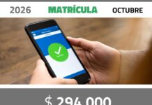 Valor Matrícula OCTUBRE 2026