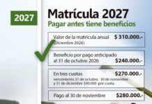 Matrícula 2027 | Ciasfe 1